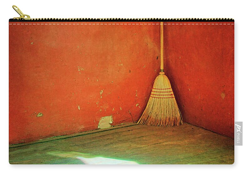 Minimalism Zip Pouch featuring the photograph Broom by Nikolyn McDonald