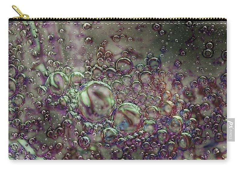 Bubbles Zip Pouch featuring the photograph Bubbles by Judi Kubes