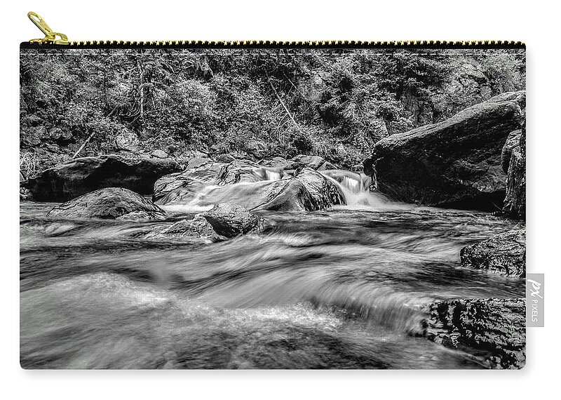 Creek Carry-all Pouch featuring the photograph Bubblin by Michael Brungardt