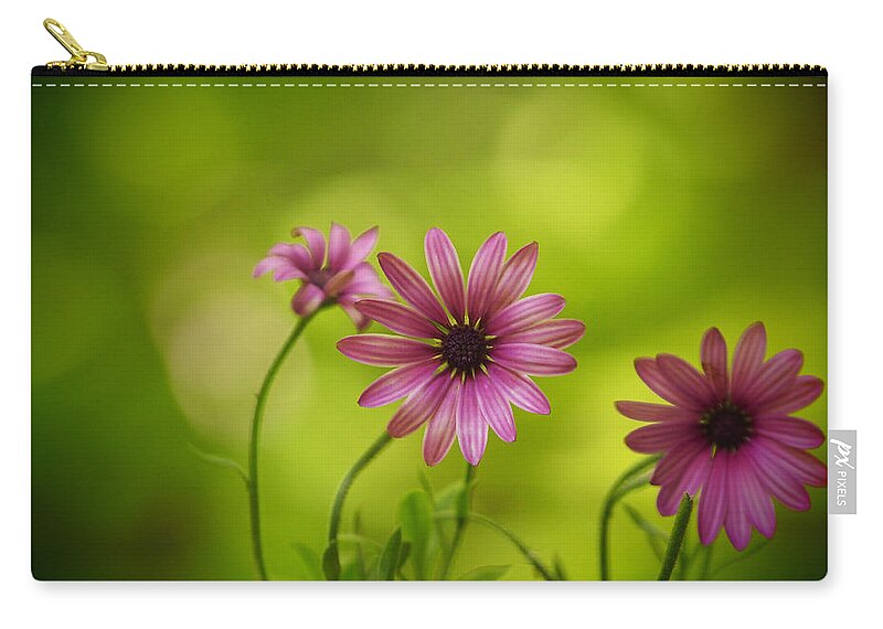 Flowers Zip Pouch featuring the photograph Bubbly Sopranos by Dorothy Lee