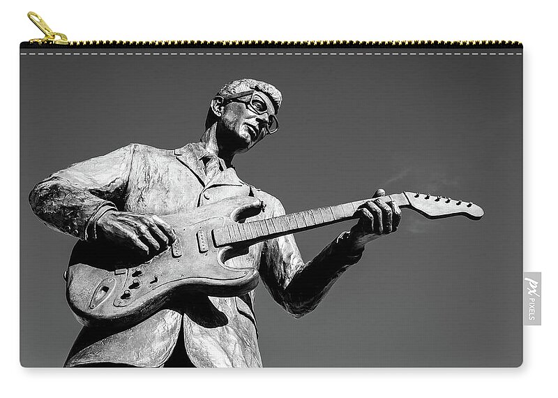Buddy Holly Zip Pouch featuring the photograph Buddy Holly 4 by Adam Reinhart