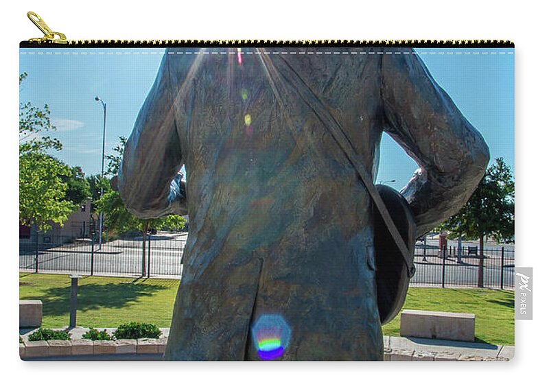 Buddy Holly Zip Pouch featuring the photograph Buddy Holly 6 by Adam Reinhart
