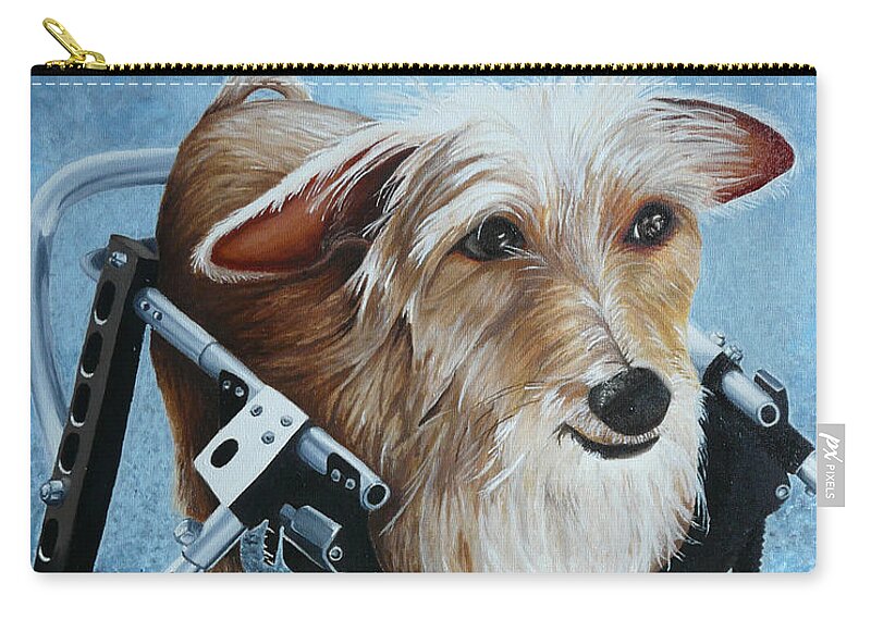 Pet Carry-all Pouch featuring the painting Buddy's Hope by Vic Ritchey
