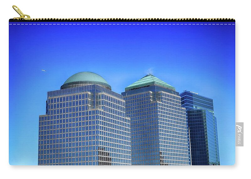 New York Skyscrapers Zip Pouch featuring the photograph Buildings 2,3,4 in New York's Financial District by Dyle Warren