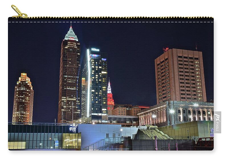 Ohio Zip Pouch featuring the photograph Buildings New and Old by Frozen in Time Fine Art Photography