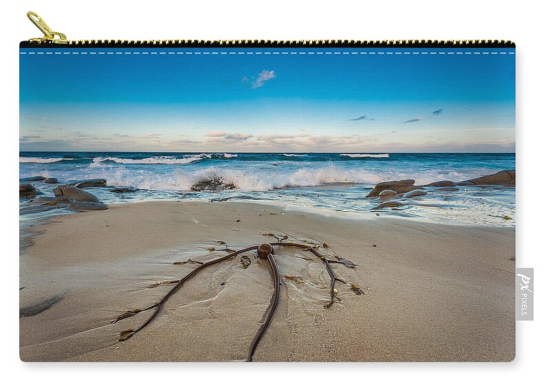 Ca Zip Pouch featuring the photograph Bull Kelp by David Downs