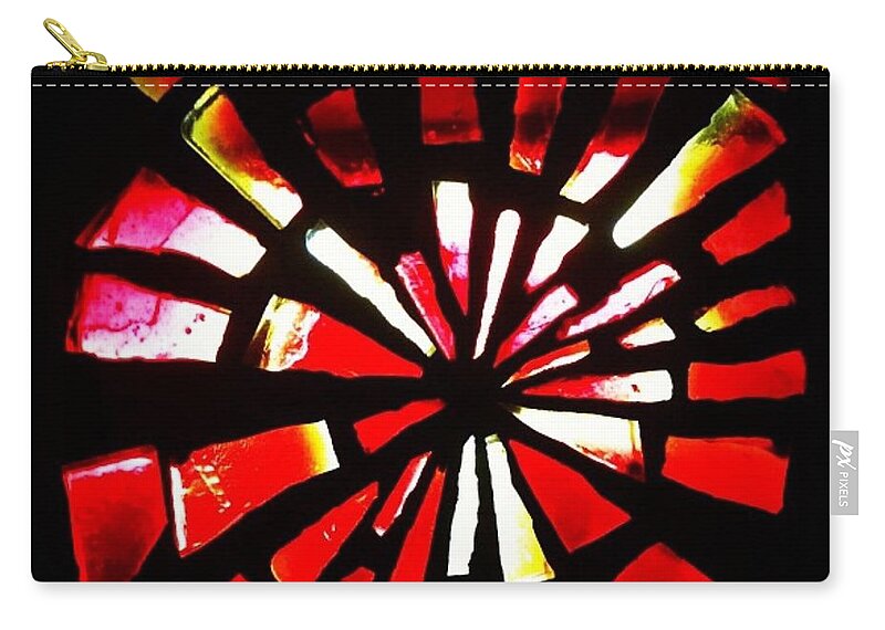 Stained Glass Carry-all Pouch featuring the photograph Bully's by Denise Railey