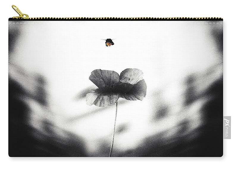 Bumblebee Zip Pouch featuring the photograph Bumblebee Flight by Jaroslav Buna