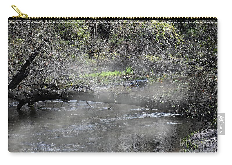 Nature Zip Pouch featuring the photograph Burning Off by Skip Willits