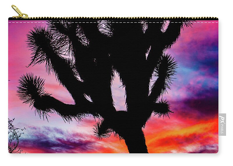 Landscape Zip Pouch featuring the photograph Burning Sky by Adam Morsa