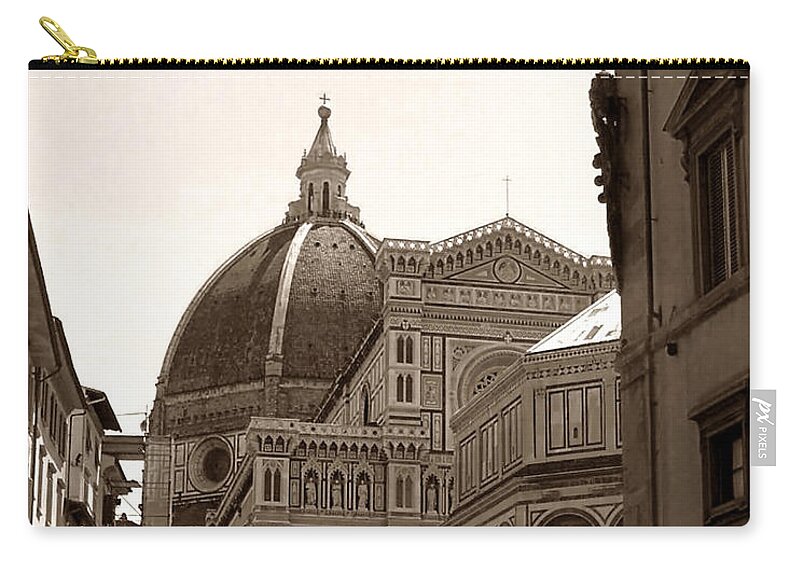 Architecture Zip Pouch featuring the photograph Bustling Firenze by Steven Myers