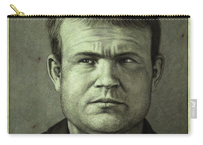 Butch Cassidy Carry-all Pouch featuring the painting Butch Cassidy by James W Johnson