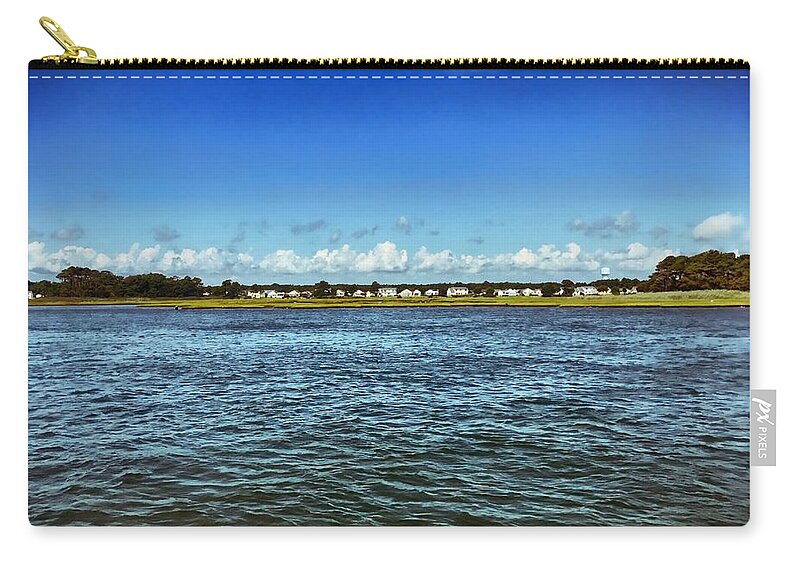 Waterfront Zip Pouch featuring the photograph By the Bay by Chris Montcalmo