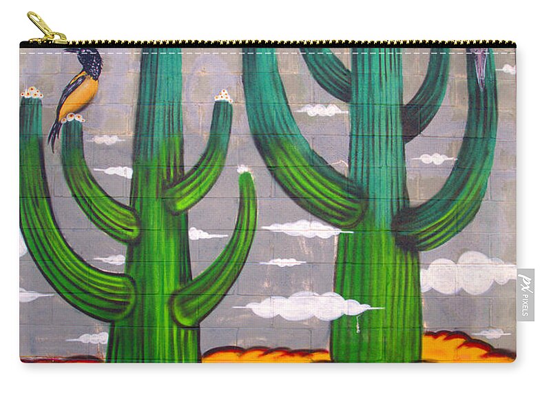 Cactus Zip Pouch featuring the photograph Cactus by Newwwman