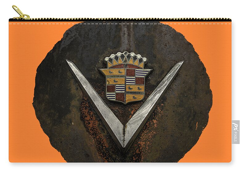 Antique Carry-all Pouch featuring the photograph Caddy Emblem by Debra and Dave Vanderlaan