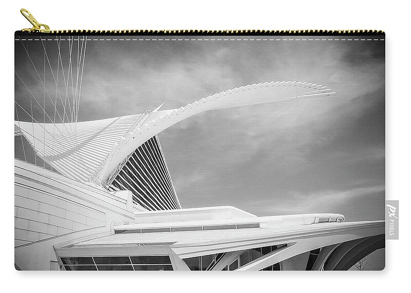 Mam Carry-all Pouch featuring the photograph Calatrava - Milwaukee Art Museum by John Roach