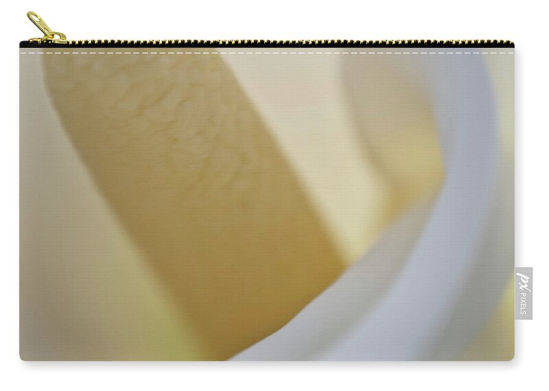 Abstract Zip Pouch featuring the photograph Calla Details 8 by Heiko Koehrer-Wagner