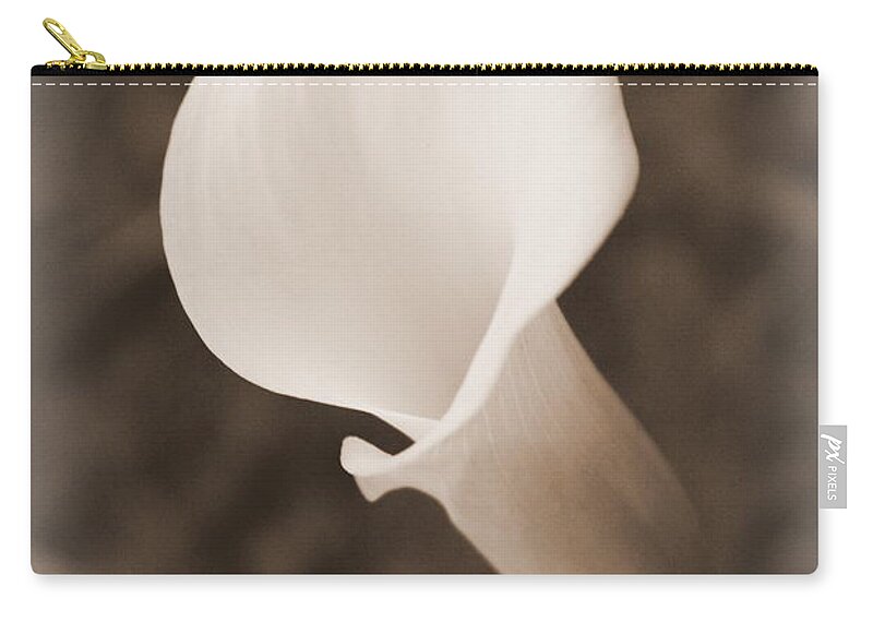 Calla Lily Zip Pouch featuring the photograph Calla Lily by Beth Vincent