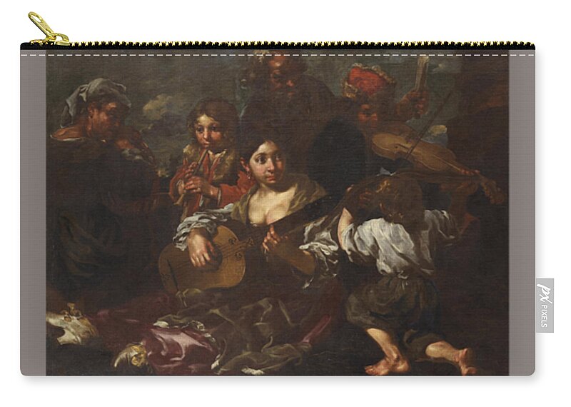 Bernhard Keil Carry-all Pouch featuring the painting Called Monsu Bernardo by MotionAge Designs