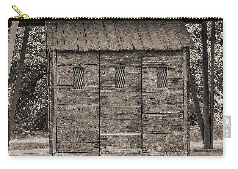 Camp Randall Zip Pouch featuring the photograph Camp Randall Stockade - Madison Wisconsin by Steven Ralser