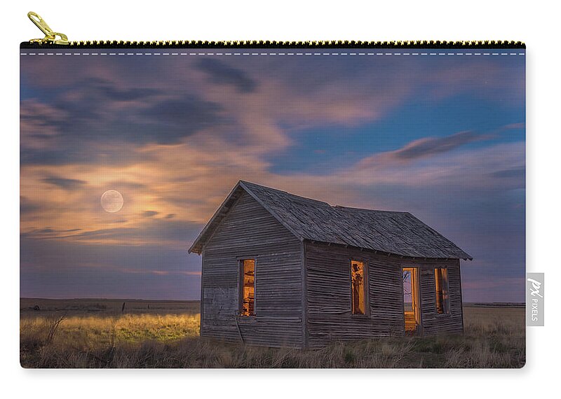 Moon Zip Pouch featuring the photograph Can You Leave the Light On by Darren White