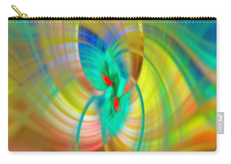 Abstract Zip Pouch featuring the photograph Candle in the Wind by Cathy Donohoue