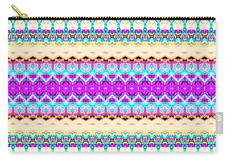 Candy Zip Pouch featuring the digital art Candy Glitch by Robyn Parker