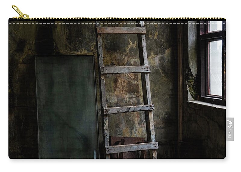 Iceland Carry-all Pouch featuring the photograph Cannery Ladder by Tom Singleton