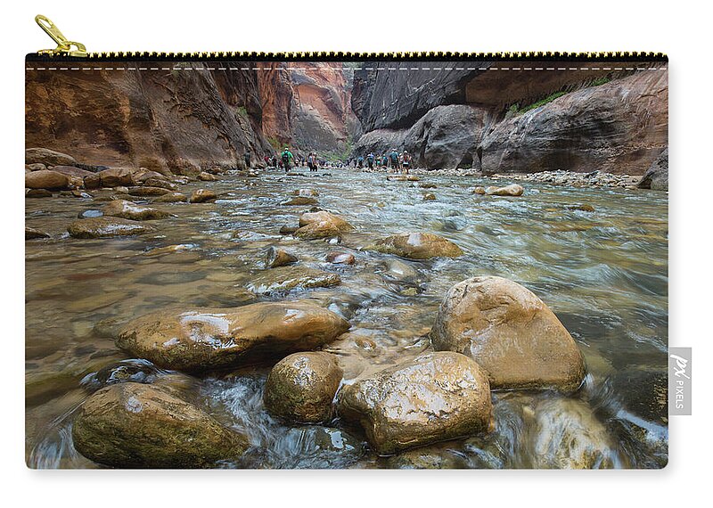 Narrows Zip Pouch featuring the photograph Canyon Beauty by Sue Cullumber
