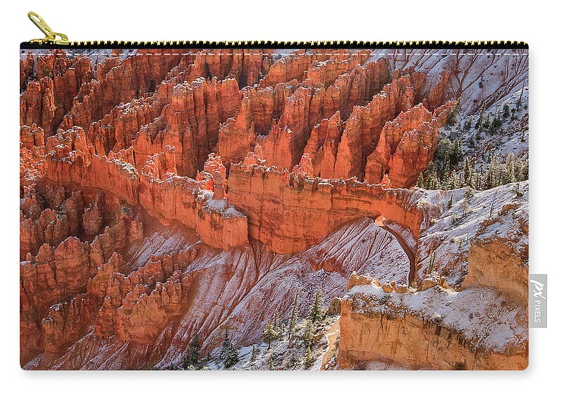 Canyon Zip Pouch featuring the photograph Canyon Trail by John Roach