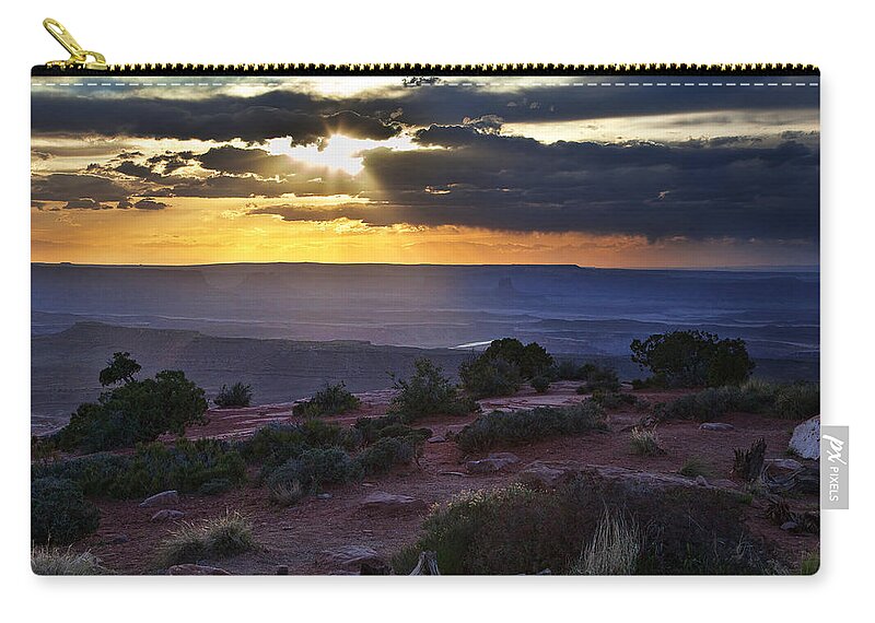 Utah Carry-all Pouch featuring the photograph Canyonlands Sunset by James Garrison
