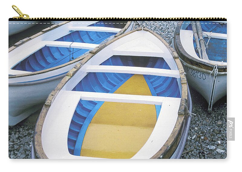 Capri Zip Pouch featuring the photograph Capri Boats by Dr Janine Williams