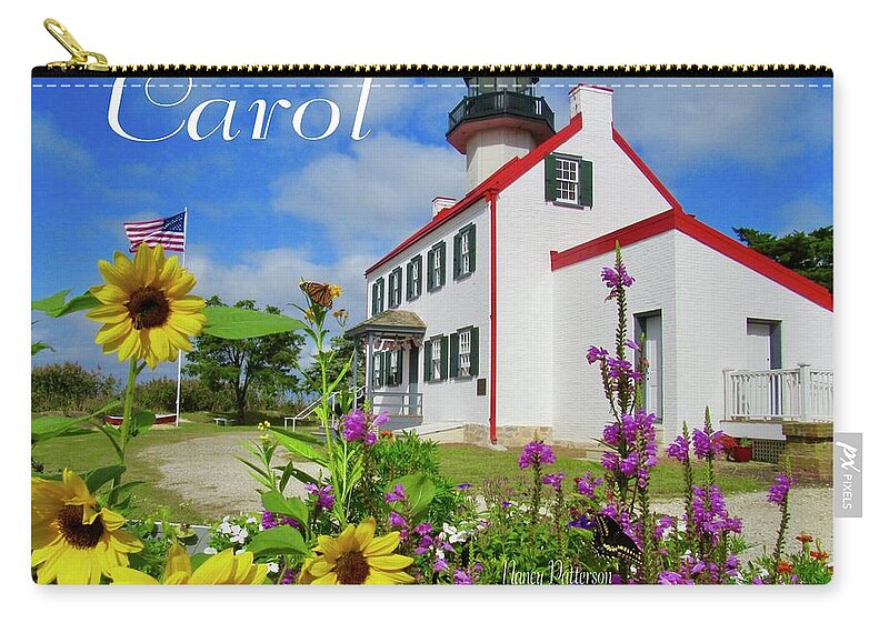  Zip Pouch featuring the photograph Carol by Nancy Patterson