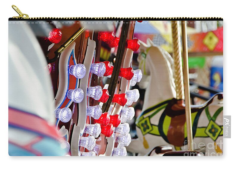 Carousel Zip Pouch featuring the photograph Carousel by Yurix Sardinelly