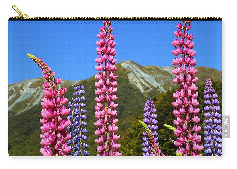 New Zealand Zip Pouch featuring the photograph Cascade Creek 2AM-000819 by Andrew McInnes