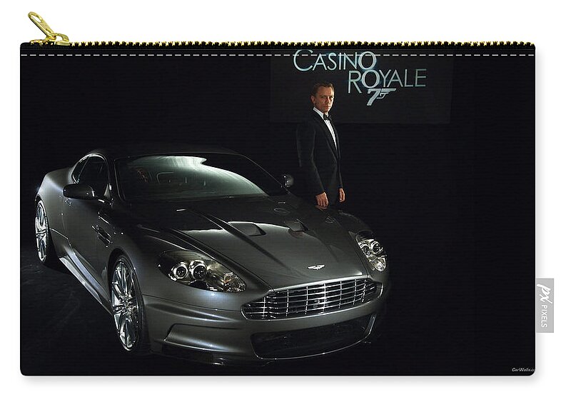 Casino Royale Zip Pouch featuring the digital art Casino Royale by Super Lovely
