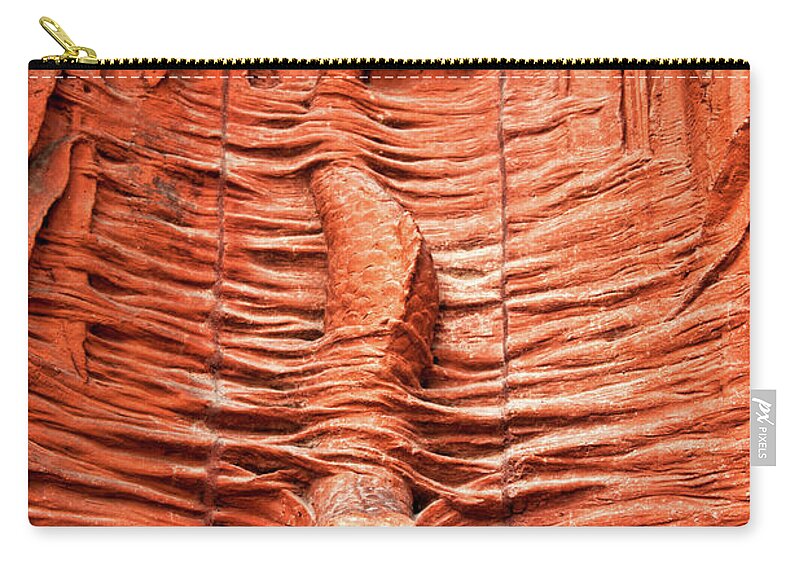 Fountain Zip Pouch featuring the photograph Cast In Clay by Christopher Holmes