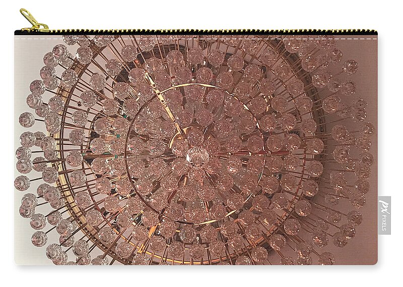 Chandelier Zip Pouch featuring the photograph Castle Rose 02 by Annette Hadley