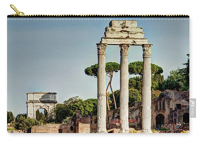 Forum Carry-all Pouch featuring the photograph Castor Pollux and Titus by Weston Westmoreland