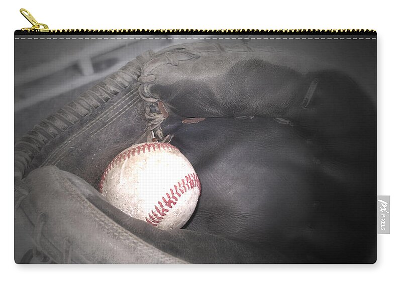 Sports Zip Pouch featuring the photograph Catch Me by Shana Rowe Jackson