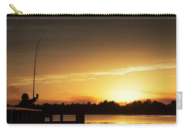  Zip Pouch featuring the photograph Catching The Sunset by Phil Mancuso