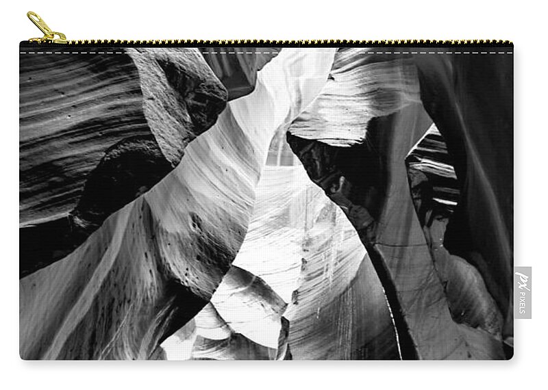 Antelope Canyon Zip Pouch featuring the photograph Cathedral Cave by Az Jackson
