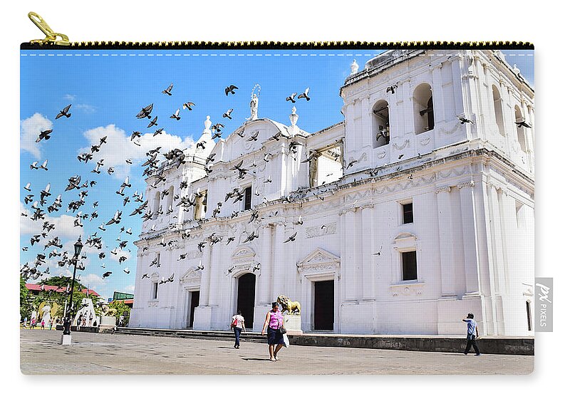 Cathedral Carry-all Pouch featuring the photograph Cathedral of Leon by Nicole Lloyd