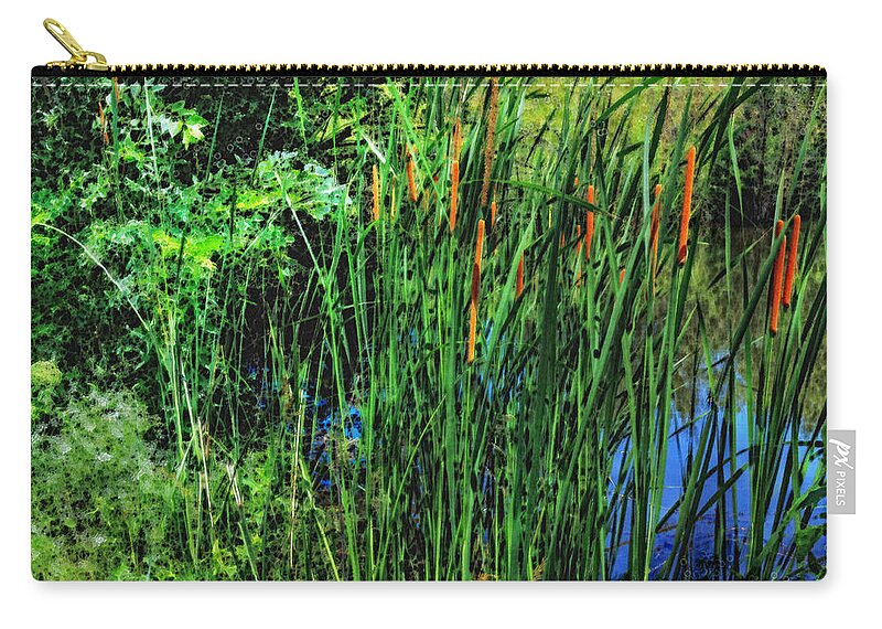 Cattails Zip Pouch featuring the photograph Cattails by Anna Louise