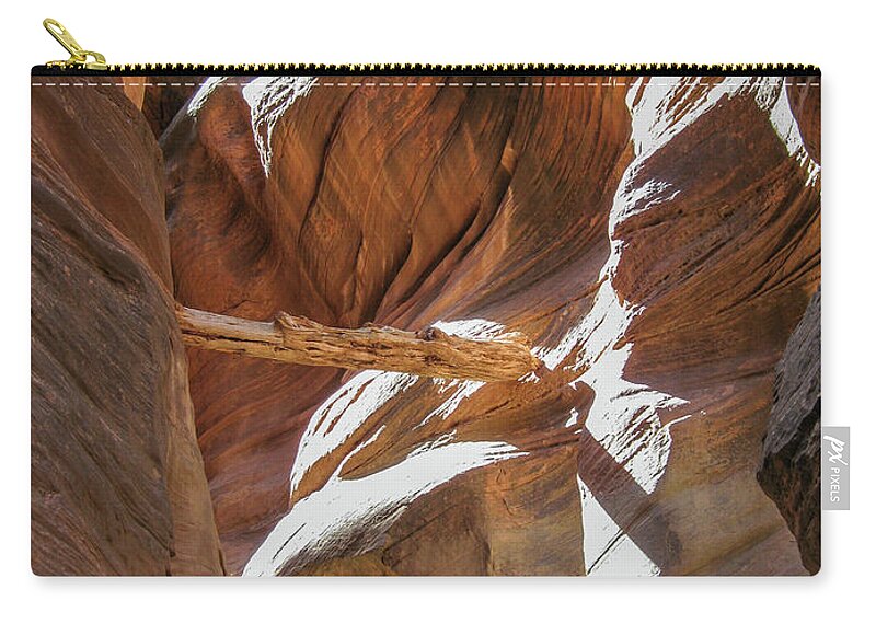 Utah Carry-all Pouch featuring the photograph Caught in a slot by Gaelyn Olmsted