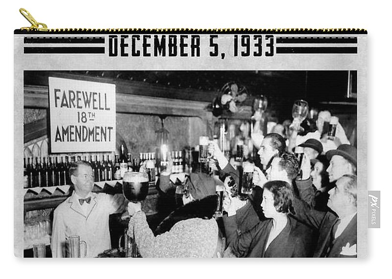 Prohibition Zip Pouch featuring the photograph Celebrate by Jon Neidert