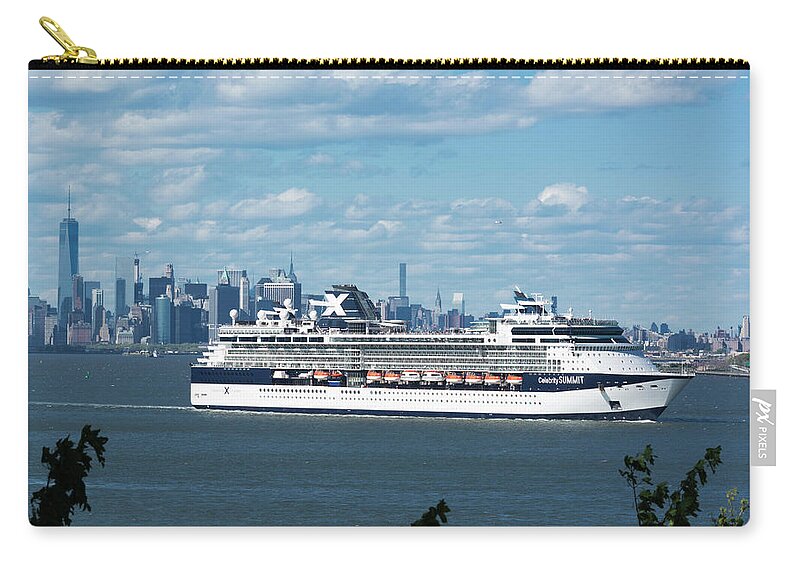 Cruise Ship Zip Pouch featuring the photograph Celebrity Summit by Kenneth Cole