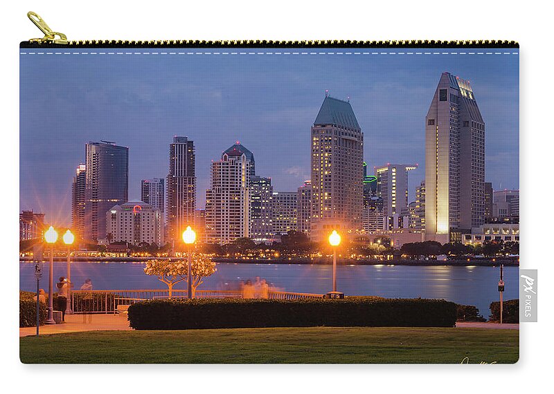 San Diego Zip Pouch featuring the photograph Centennial Sight by Dan McGeorge