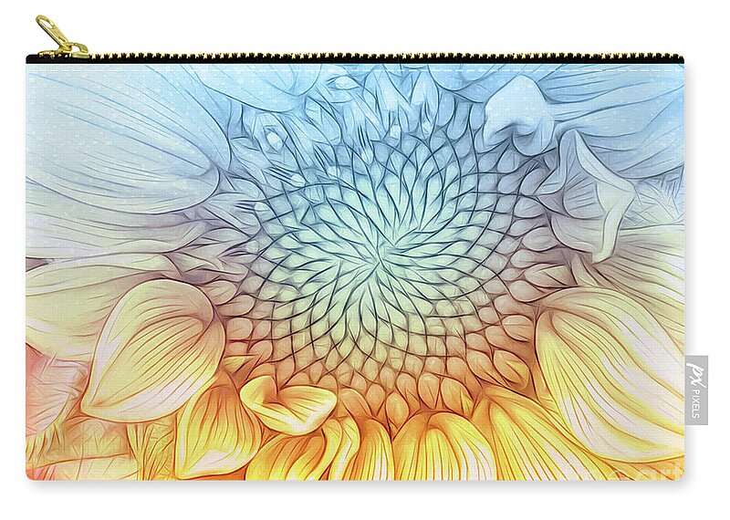 Photo Zip Pouch featuring the photograph Center by Jutta Maria Pusl