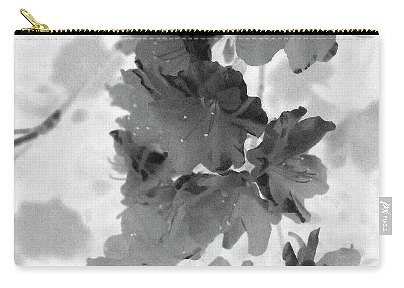 Nature Zip Pouch featuring the photograph Charcoal Azaleas by Julia McHugh